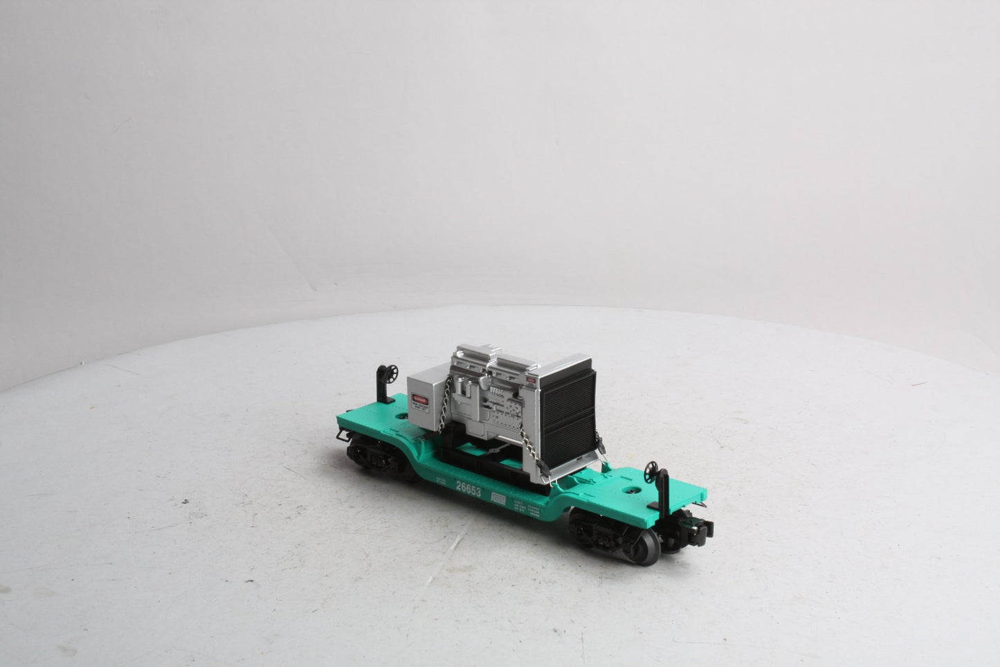 Lionel 6-26653 O Gauge Penn Central Depressed Flatcar W/ Generator NEW