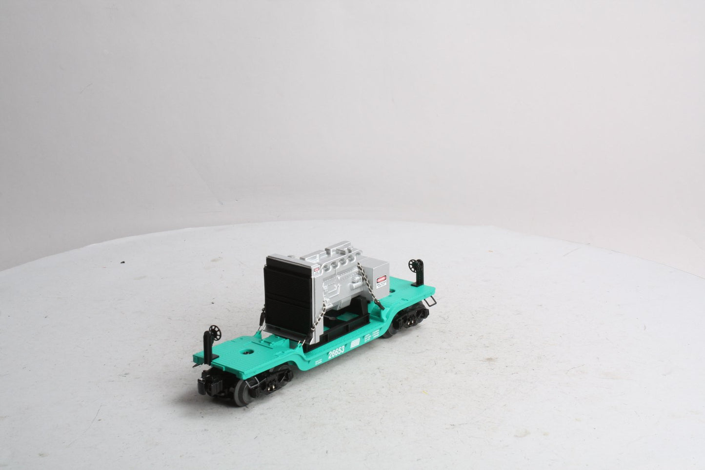 Lionel 6-26653 O Gauge Penn Central Depressed Flatcar W/ Generator NEW