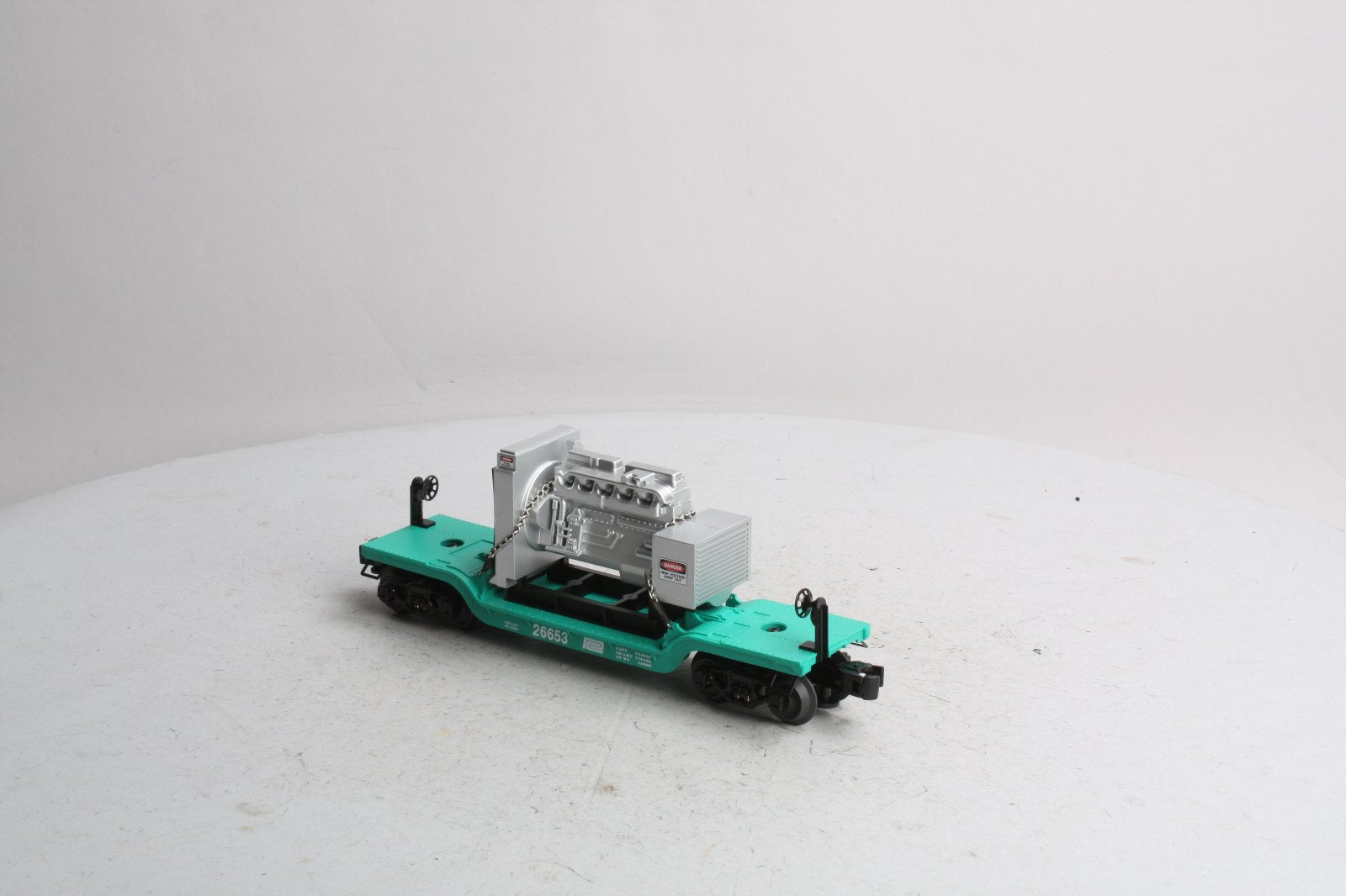 Lionel 6-26653 O Gauge Penn Central Depressed Flatcar W/ Generator NEW