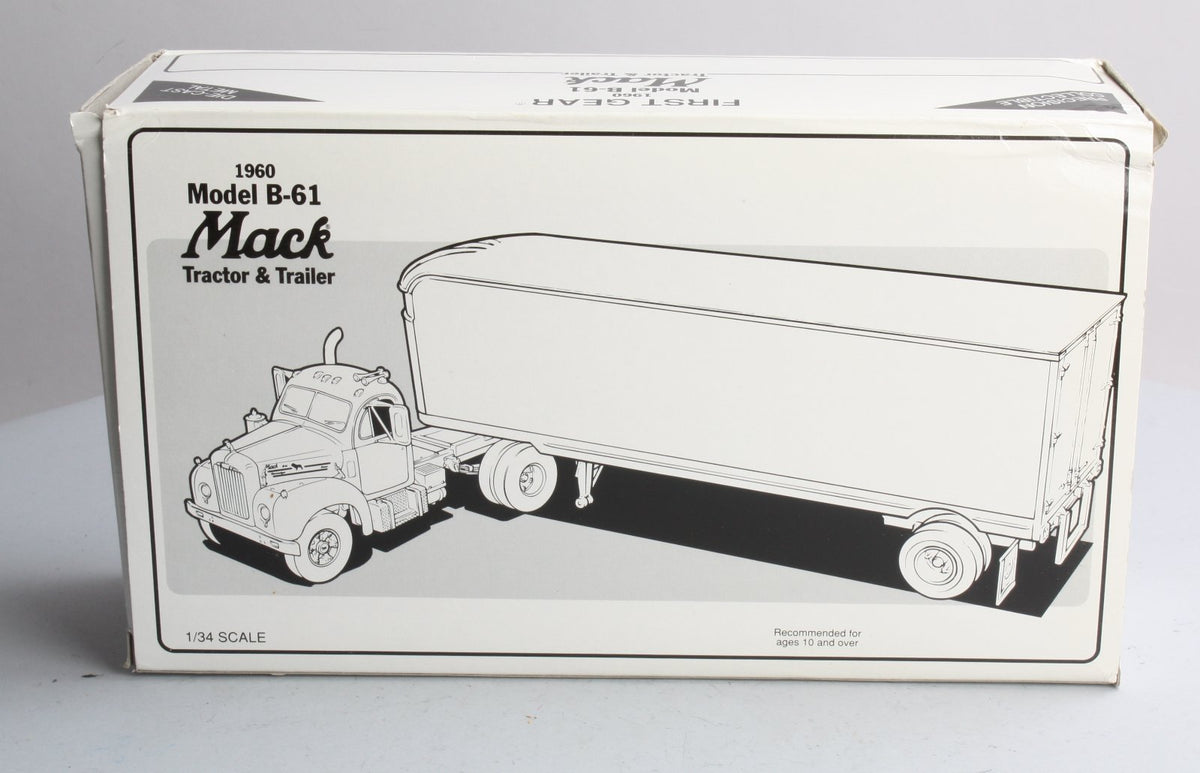 First Gear 19-1526 1:34 Southern Pacific 1960 Mack B-61 with Trailer