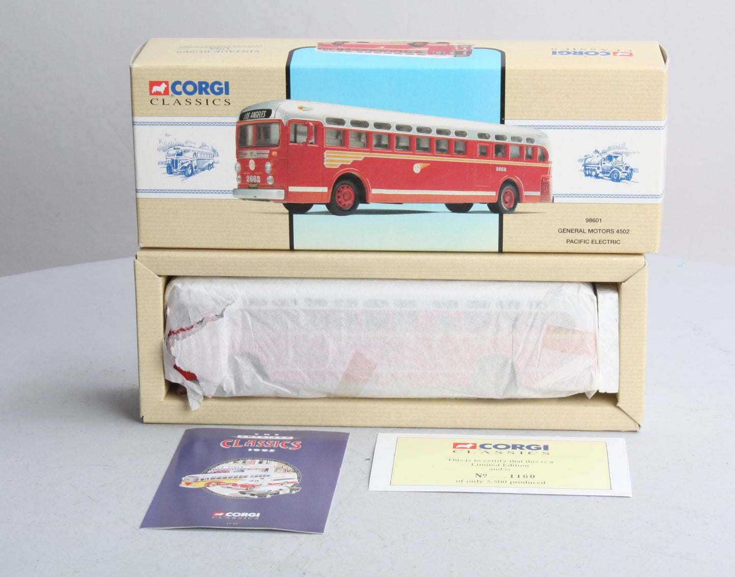Corgi 98601 1:50 Los Angeles Pacific Electric GM4502 Bus