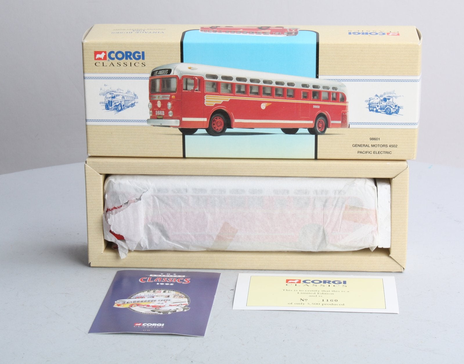 Corgi 98601 1:50 Los Angeles Pacific Electric GM4502 Bus