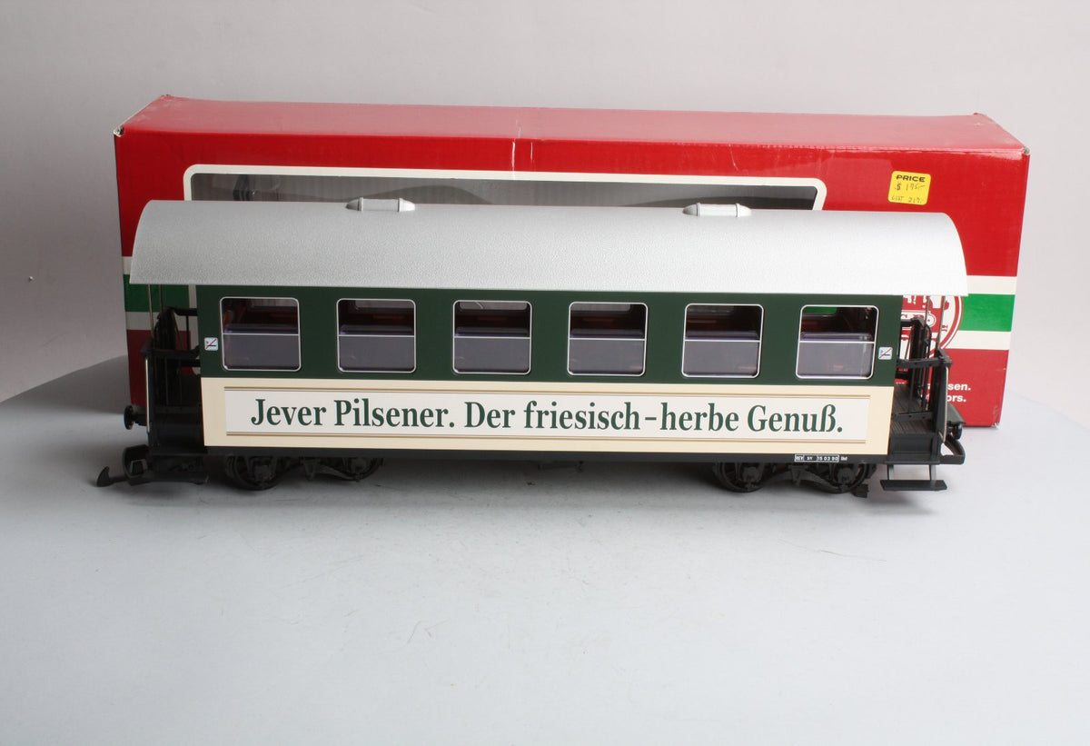 LGB 33700 G Scale Jever Pilsener Passenger Car LN/Box