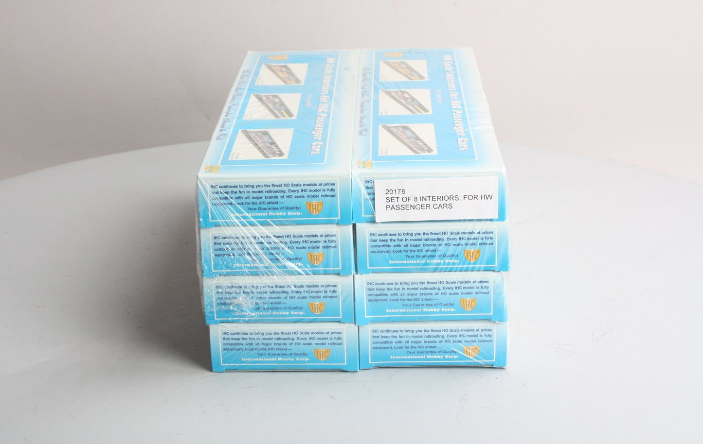 IHC 20178 HO Scale Heavyweight Passenger Car Interiors (20170-20177) (Pack of 8)