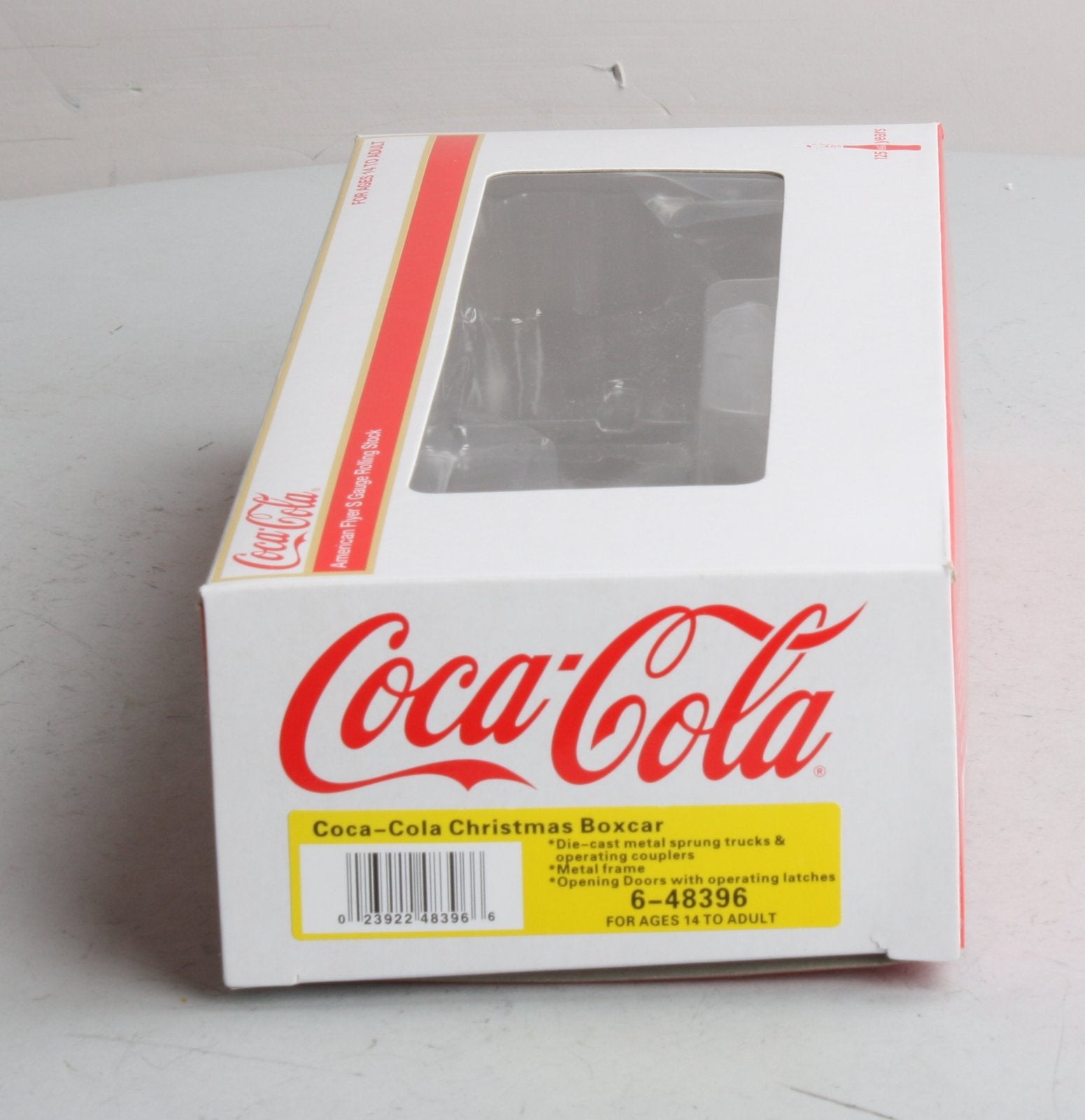 American Flyer 6-48396 S Gauge Coca-Cola Christmas Boxcar NIB