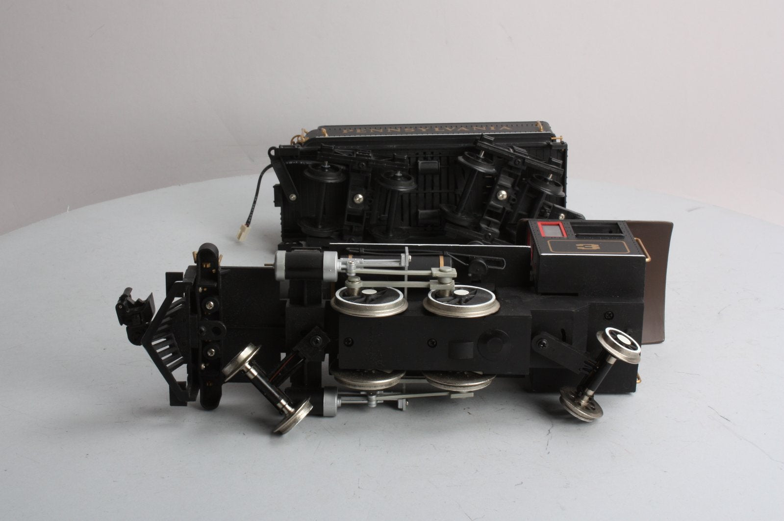 Bachmann 91114 G Gauge Pennsylvania Railroad 2-4-2 Steam Locomotive & Tender #3 VG/Box