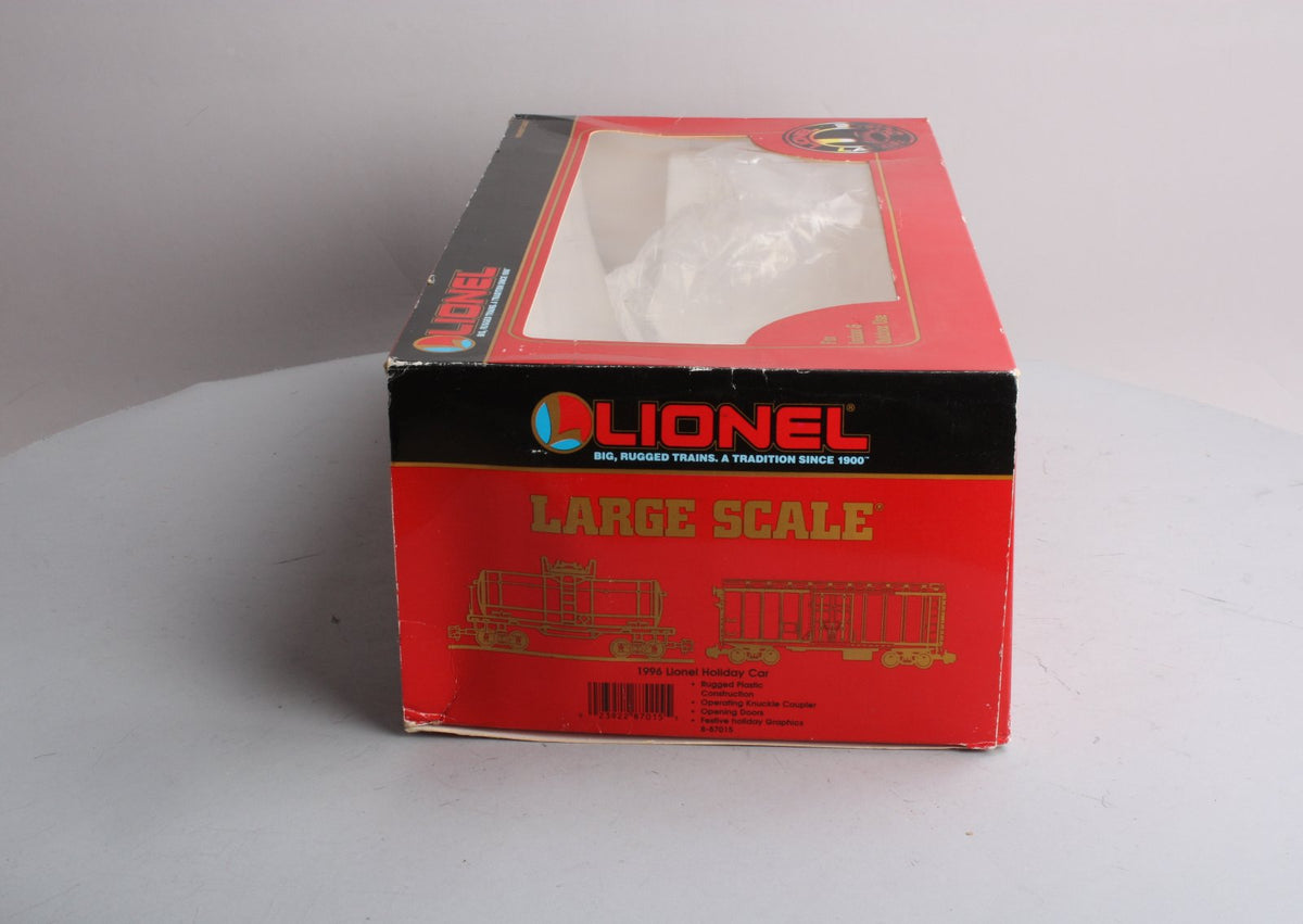 Lionel 8-87015 G Scale 1996 Christmas Boxcar LN/Box