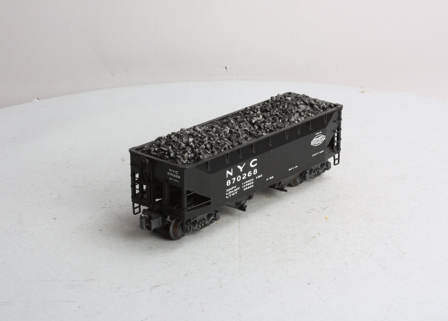 K-Line K6251-1753 O Gauge New York Central Die-Cast 2-Bay DC Hopper #870268 LN/Box