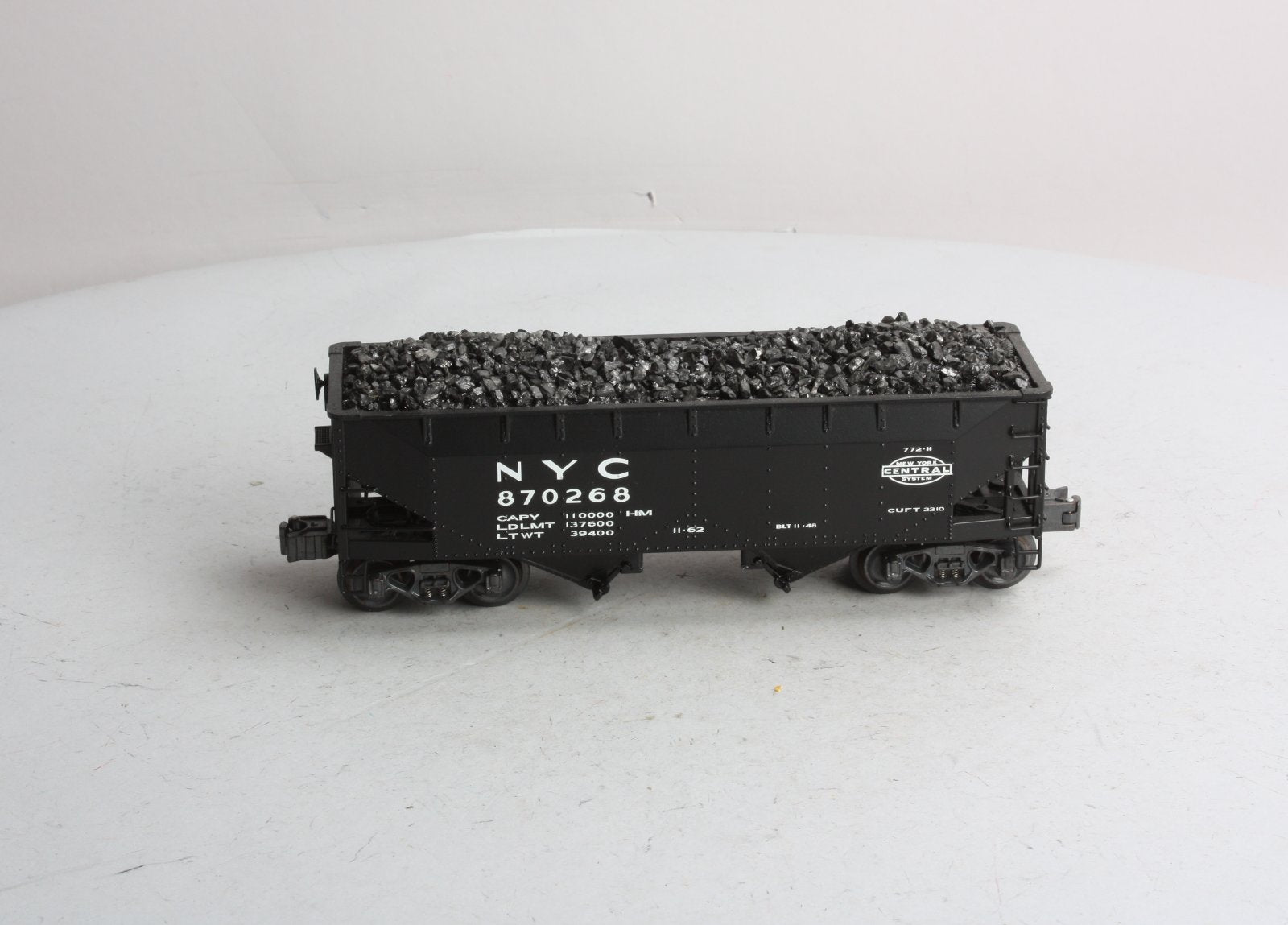 K-Line K6251-1753 O Gauge New York Central Die-Cast 2-Bay DC Hopper #870268 LN/Box