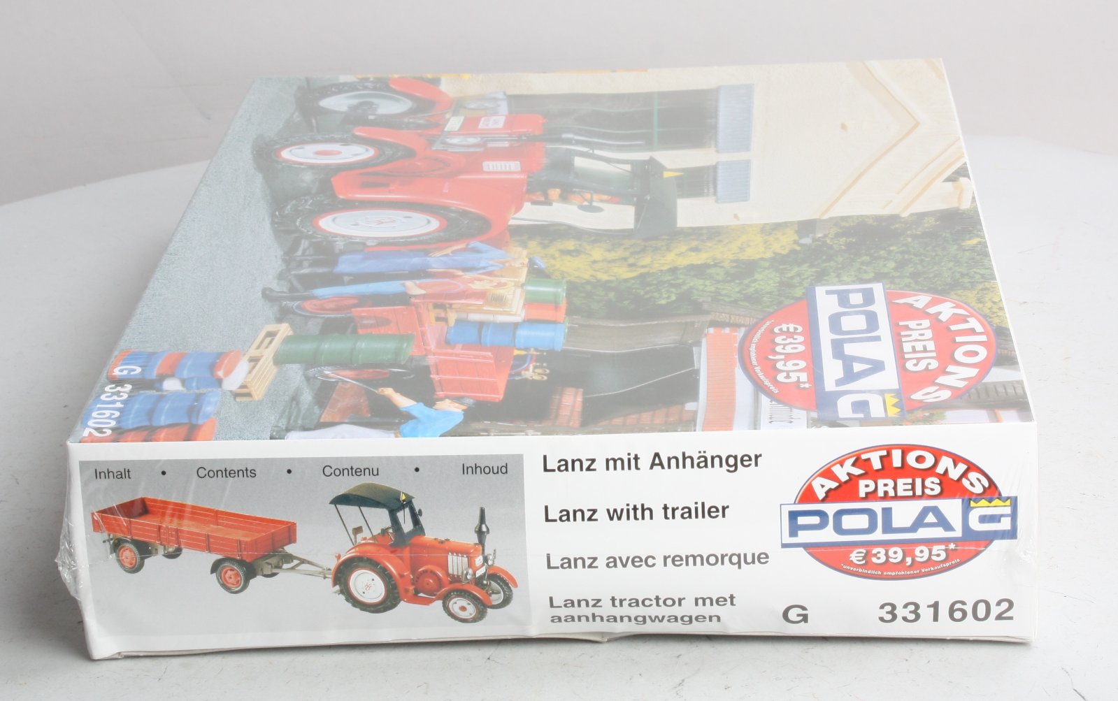Pola 331602 G Scale Lanz Tractor & Wagon Plastic Model Kit