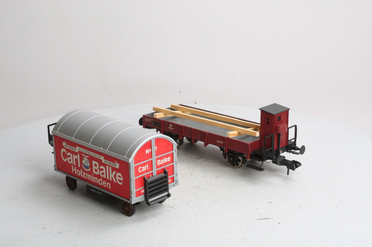 Marklin 58361 G Scale DR Gondola with "Carl Balke" Trailer LN/Box