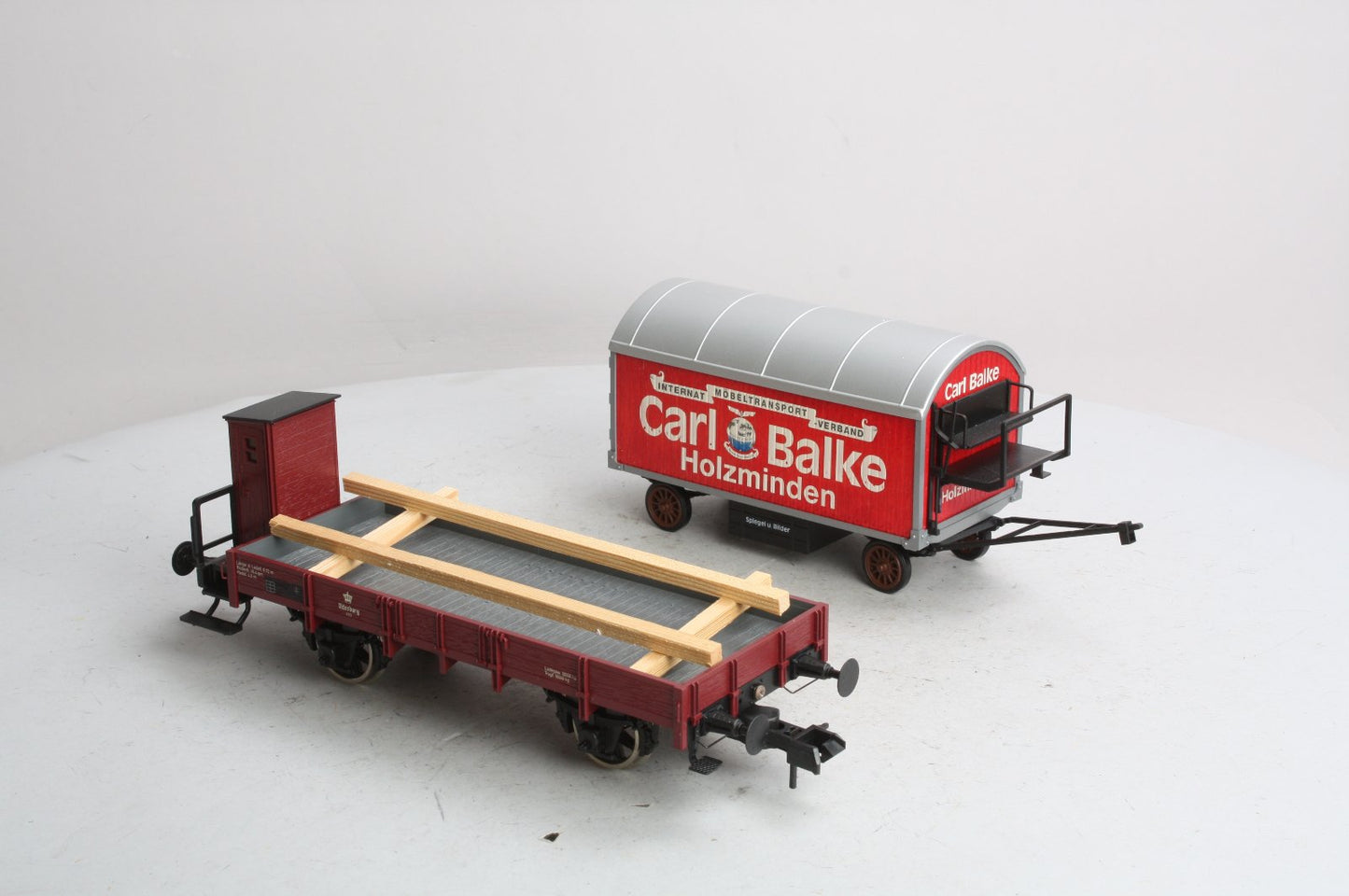 Marklin 58361 G Scale DR Gondola with "Carl Balke" Trailer LN/Box