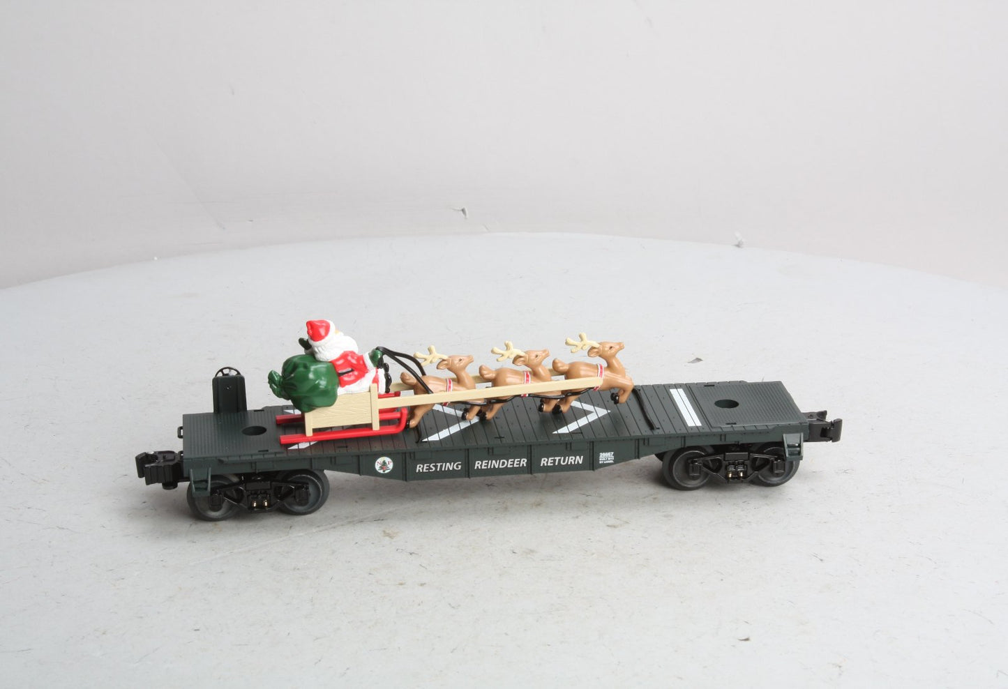 Lionel 6-26667 O North Pole Express Santa's Sleigh Flatcar LN/Box