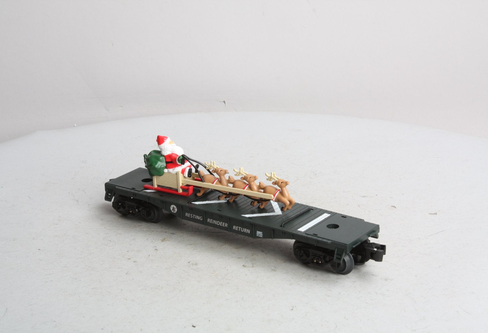 Lionel 6-26667 O North Pole Express Santa's Sleigh Flatcar LN/Box