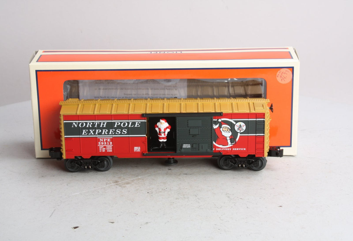 Lionel 6-29312 O Gauge Santa's Operating Boxcar LN/Box