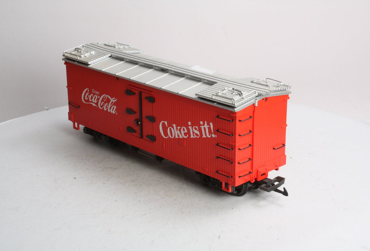 LGB 4072 G Scale Coca-Cola "Coke is It!" Reefer Car - Plastic Wheels LN/Box