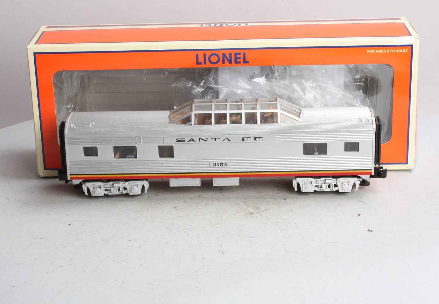 Lionel 6-35129 O Gauge Santa Fe El Capitan Vista Dome Car #3153