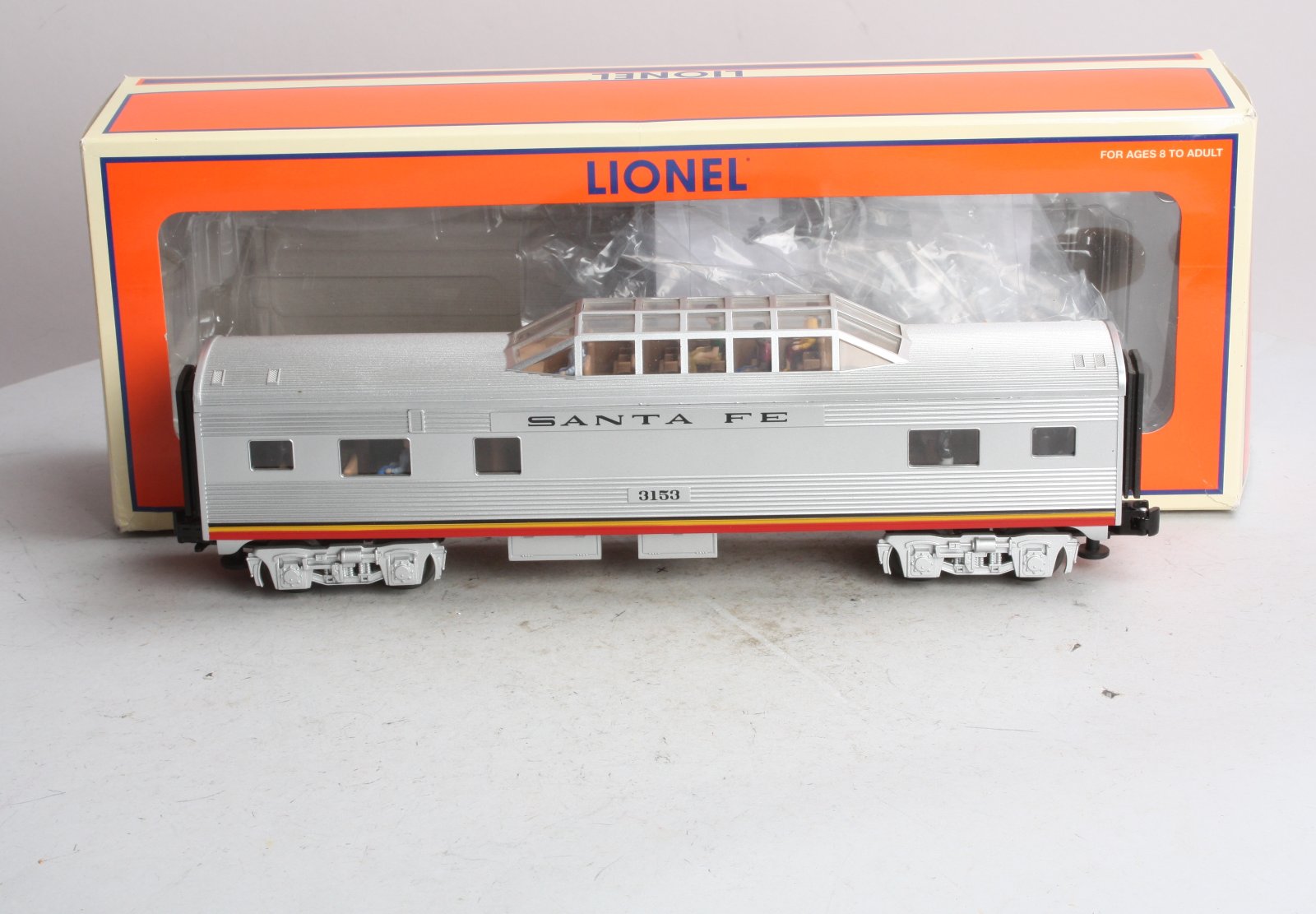 Lionel 6-35129 O Gauge Santa Fe El Capitan Vista Dome Car #3153