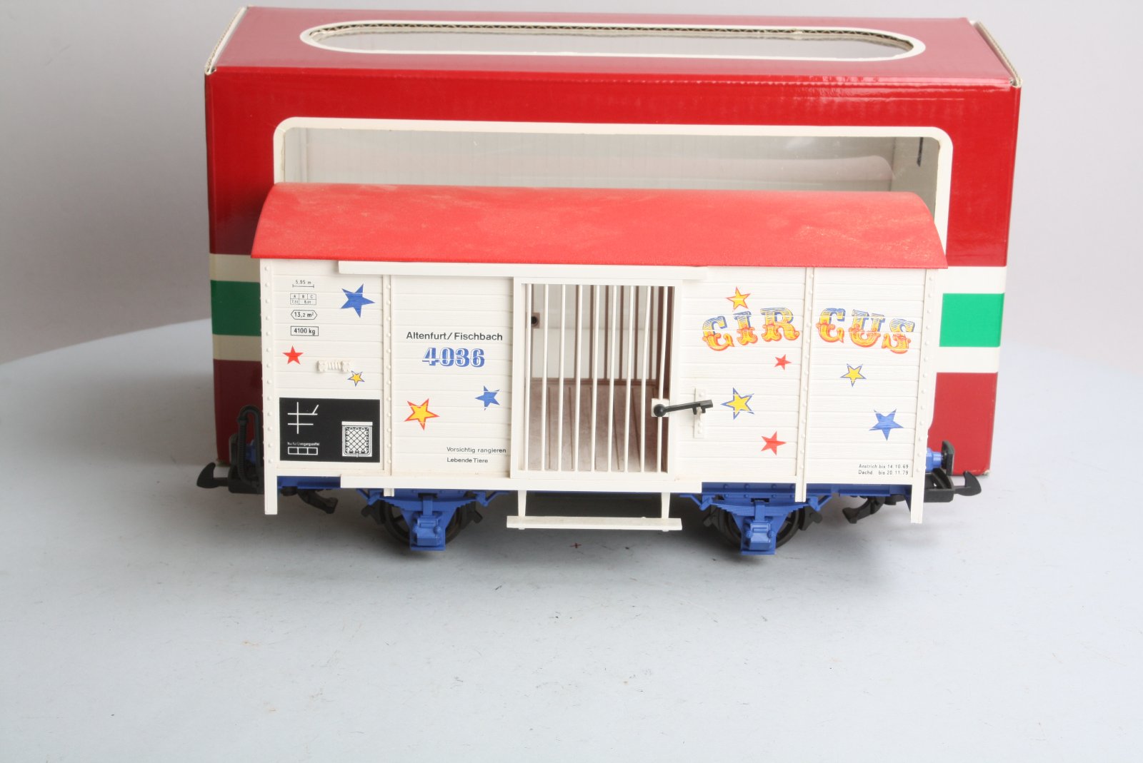 LGB 4036 G Scale Circus Animal Wagon LN/Box