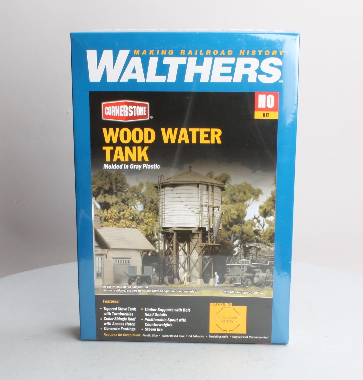 Walthers 933-3531 HO Scale CornerStone Wood Water Tank Kit