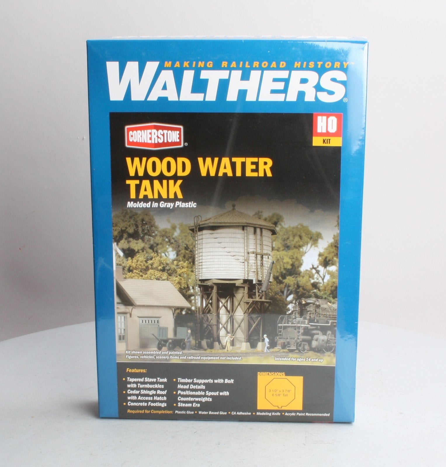 Walthers 933-3531 HO Scale CornerStone Wood Water Tank Kit
