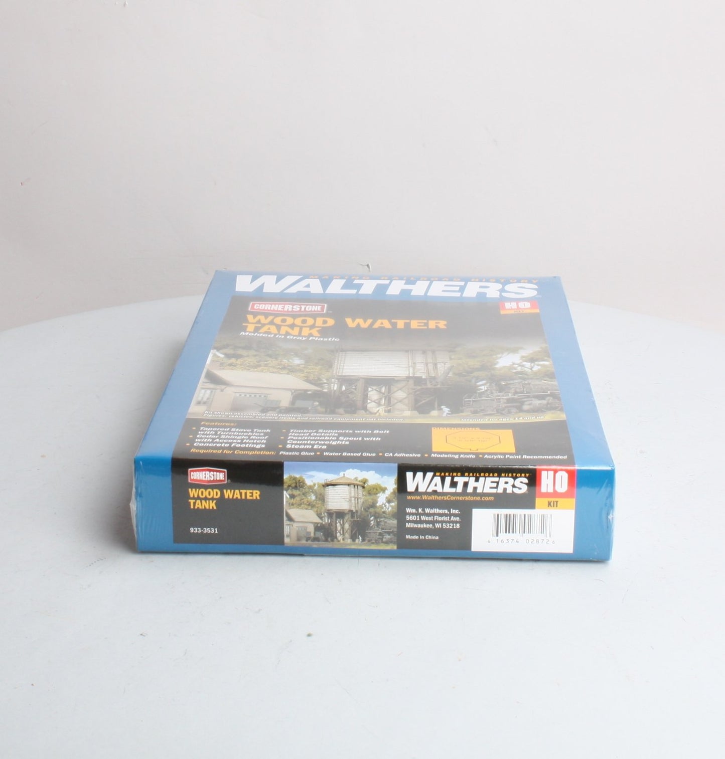 Walthers 933-3531 HO Scale CornerStone Wood Water Tank Kit