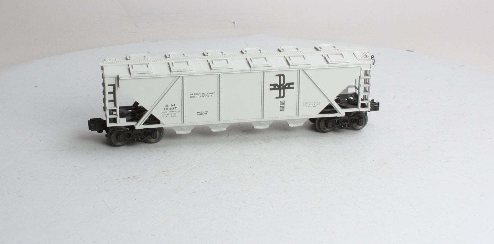 Lionel 6-16407 O Gauge Boston & Maine Four-Bay Hopper LN/Box