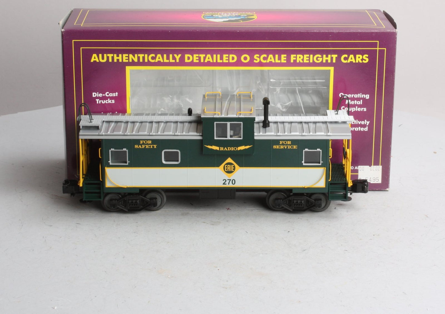 MTH 20-91075 O Gauge Erie Extended Vision Caboose #270 LN/Box