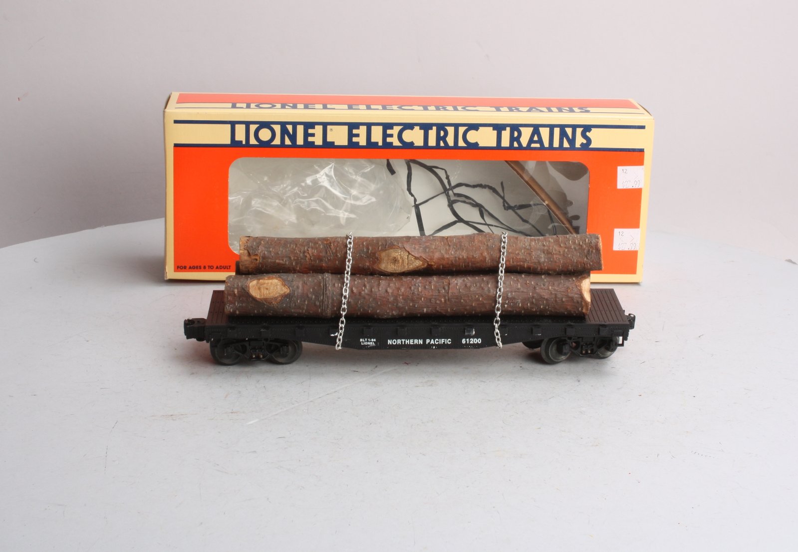 Lionel 6-17510 O Gauge Northern Pacific Flatcar with Logs #61200 LN/Box