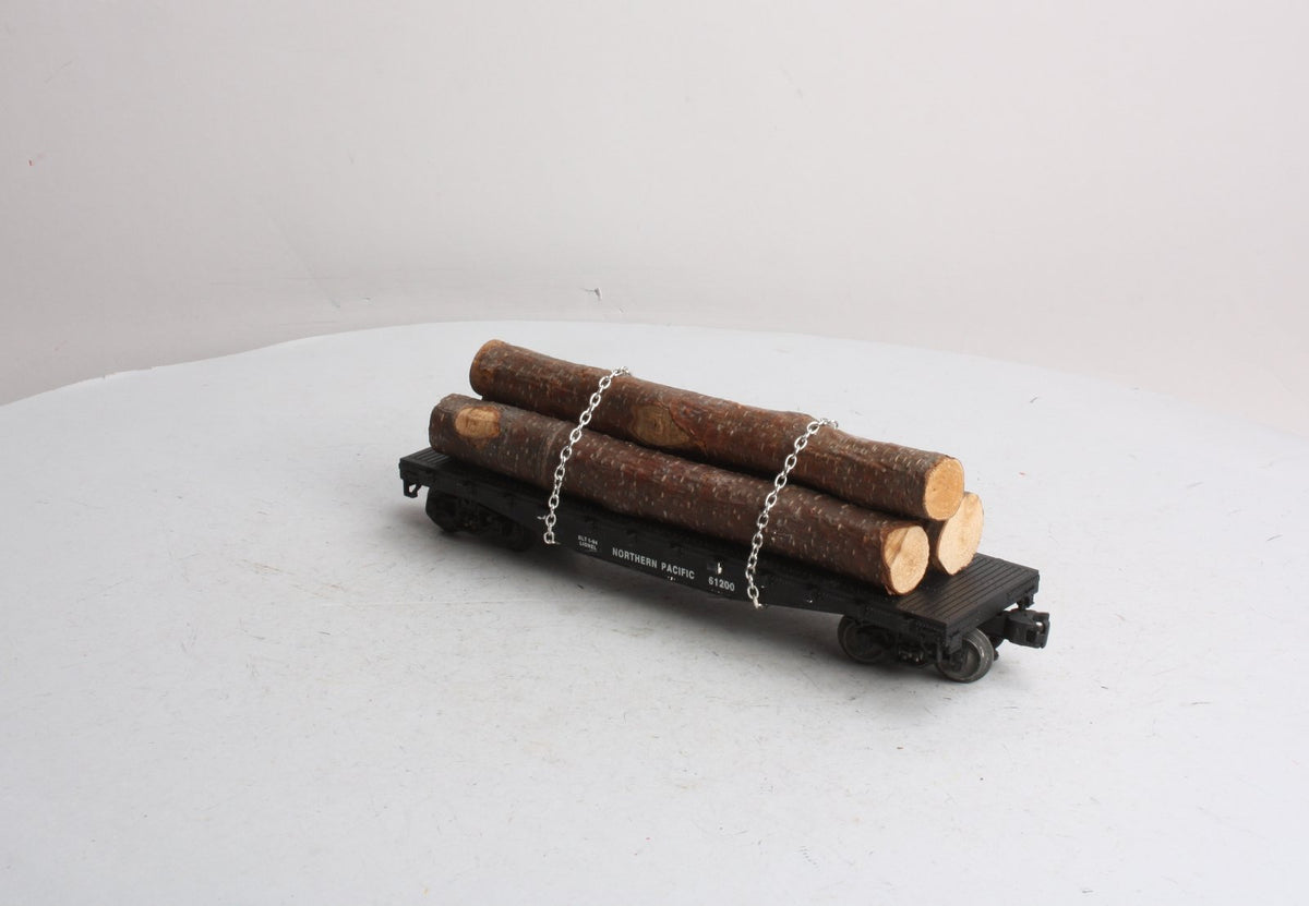 Lionel 6-17510 O Gauge Northern Pacific Flatcar with Logs #61200 LN/Box
