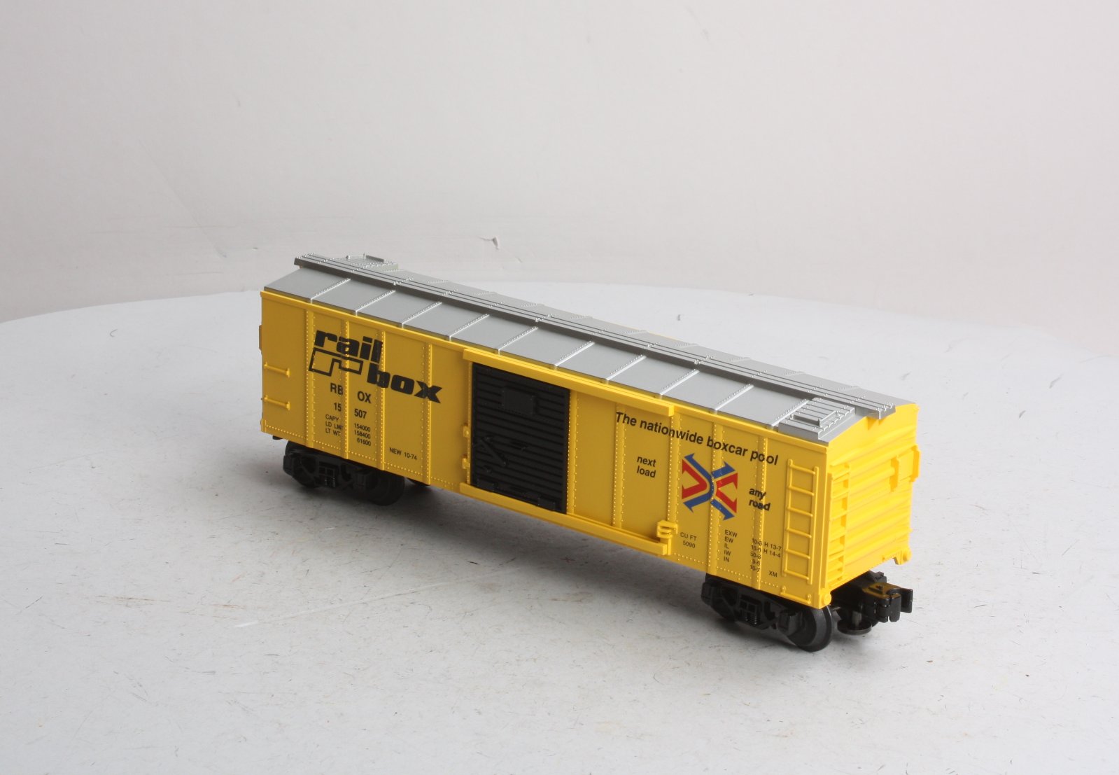 MTH 30-7409 Railbox Semi Scale Boxcar #15507 LN/Box
