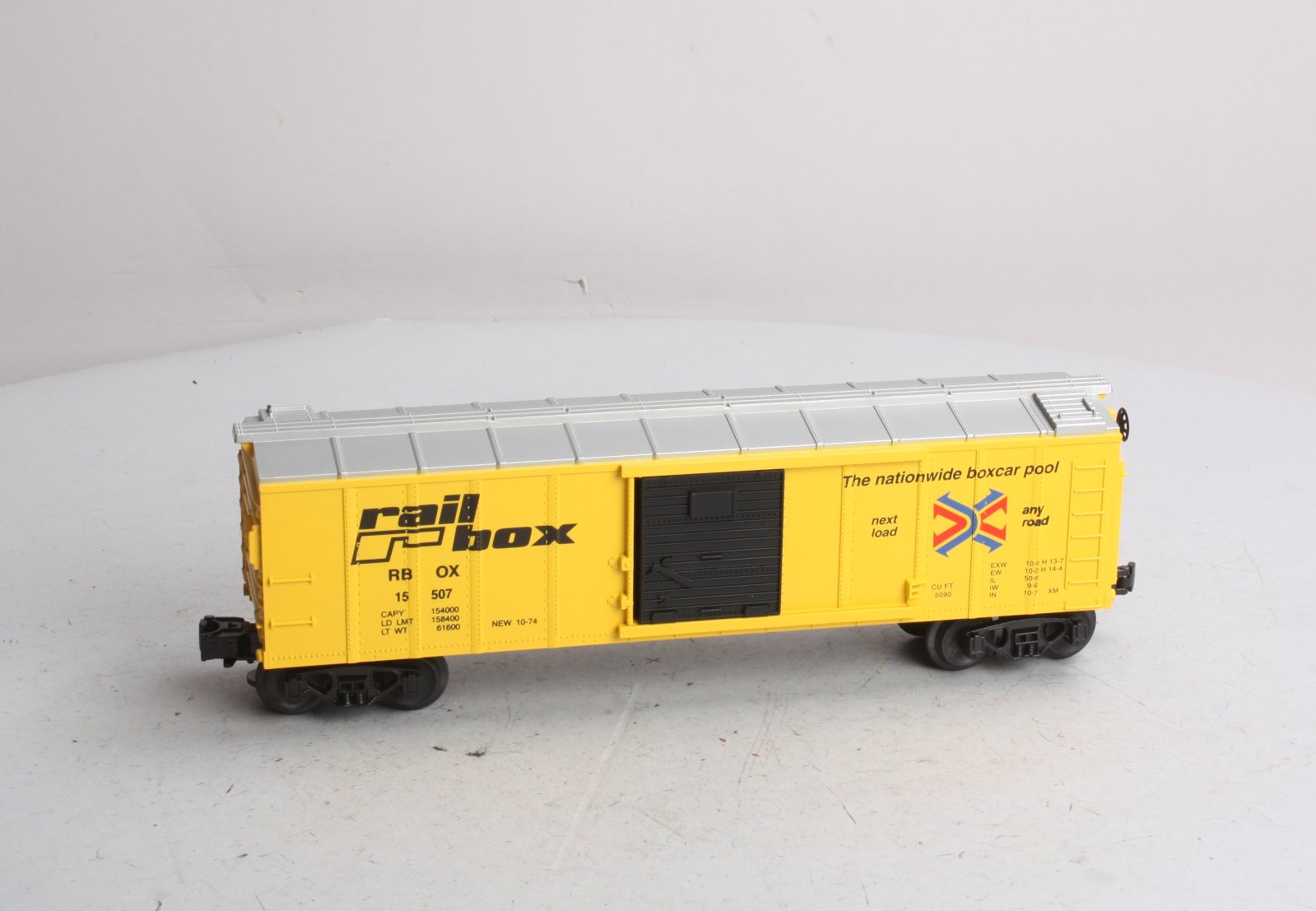 MTH 30-7409 Railbox Semi Scale Boxcar #15507 LN/Box