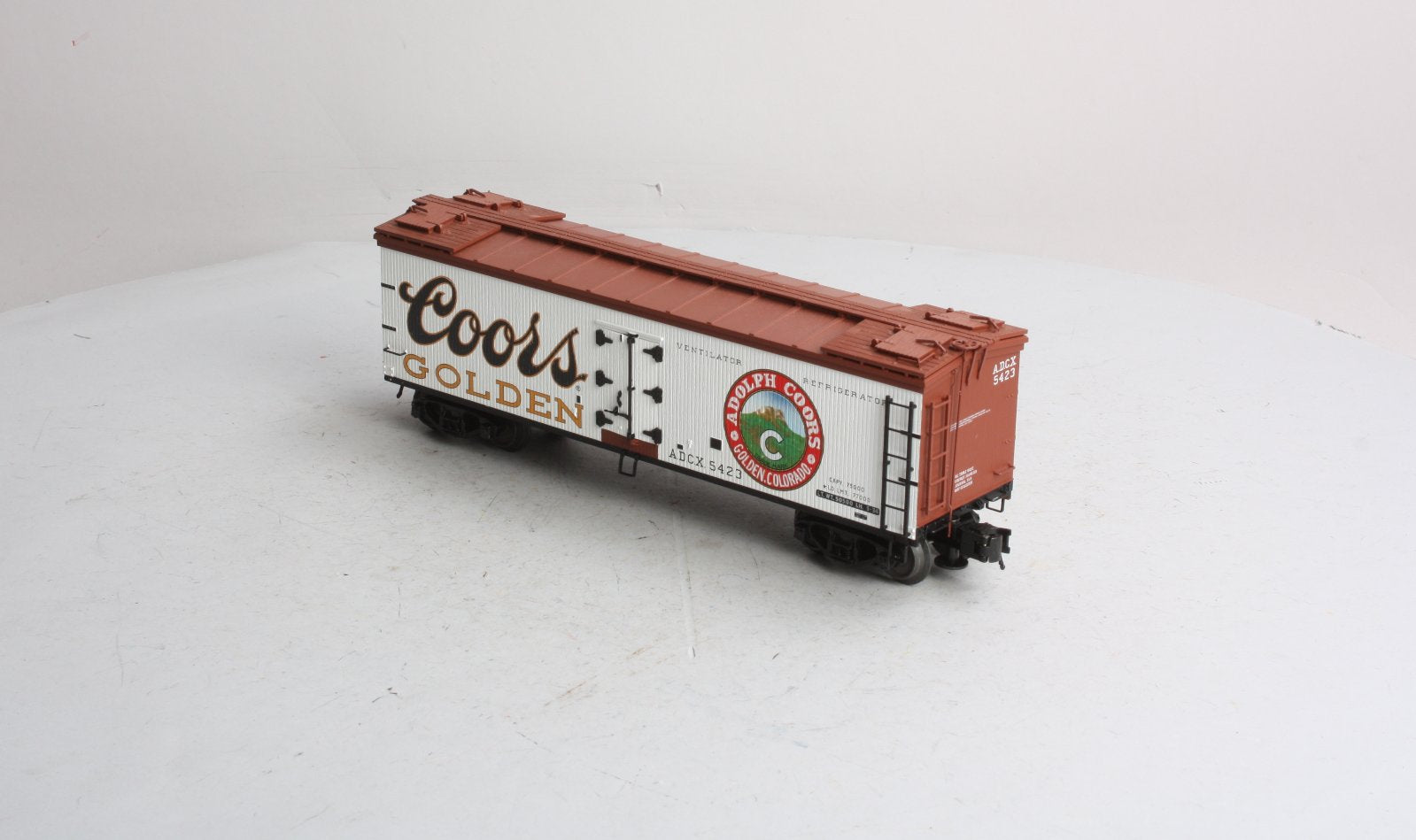 Atlas 8141-5 O Gauge Coors 40' Wood Reefer Car #5423 (3-Rail) LN/Box