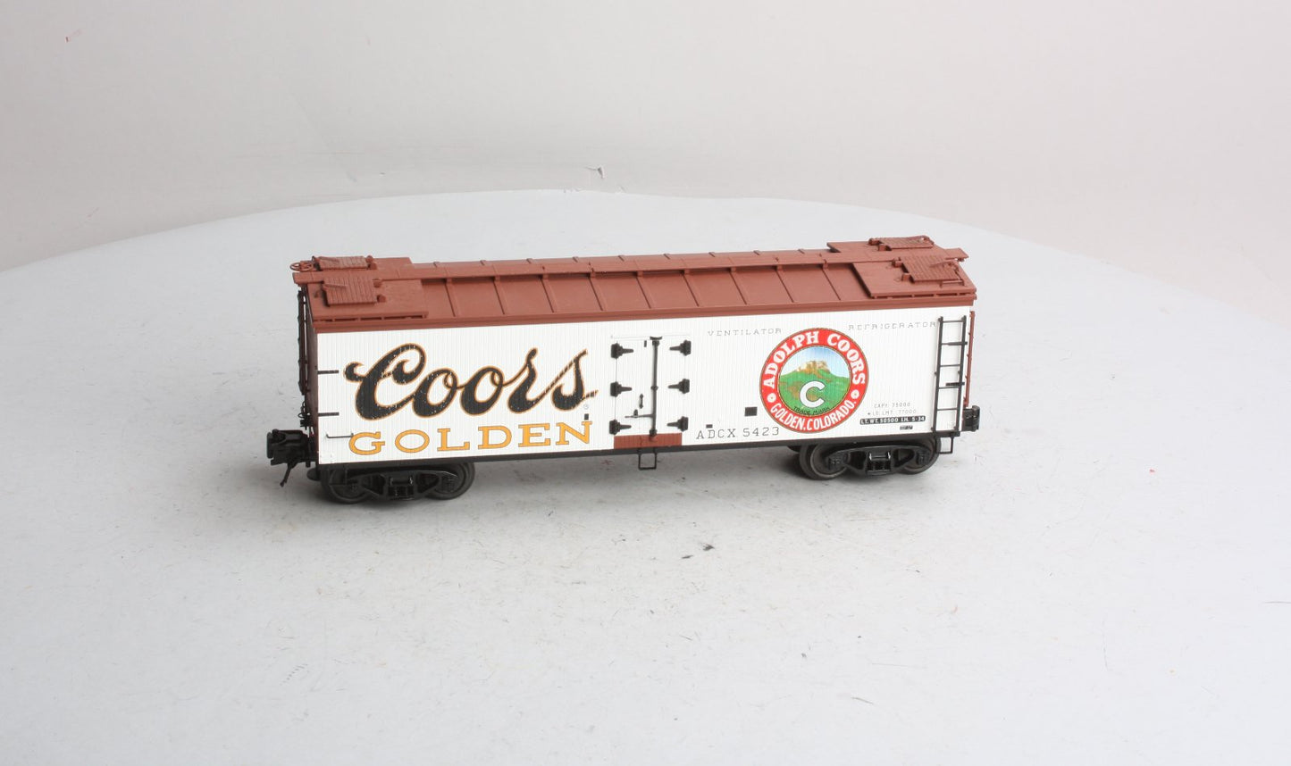 Atlas 8141-5 O Gauge Coors 40' Wood Reefer Car #5423 (3-Rail) LN/Box