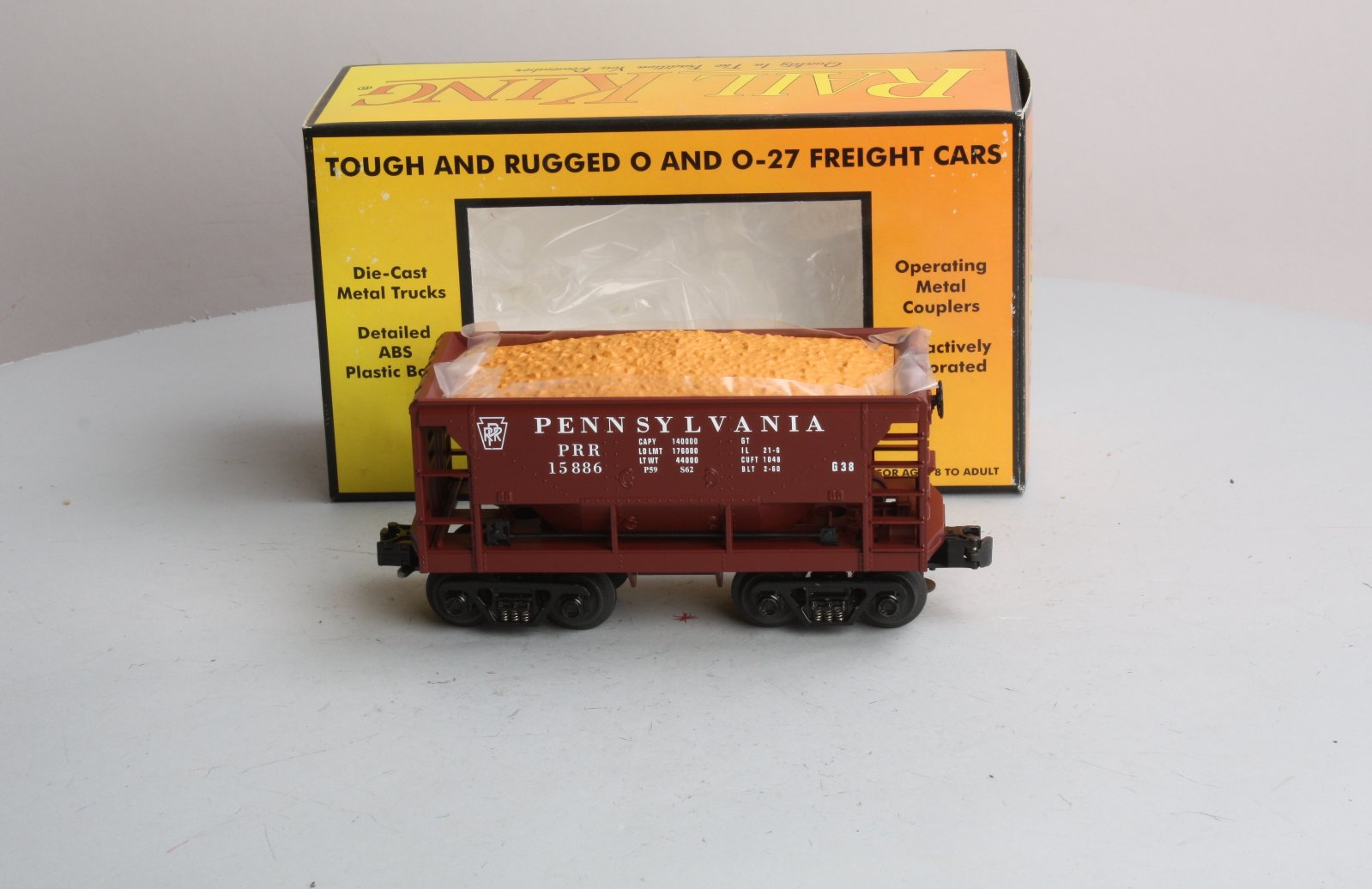 MTH 30-7522 O Gauge Pennsylvania Ore Car #15886 LN/Box