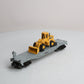 MTH 30-7619 O Gauge MTH Construction Flatcar with Ertl Front End Loader LN/Box