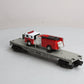 MTH 30-7629 O Gauge Transportation Company Flatcar with Ertl Fire Truck #1979 LN/Box