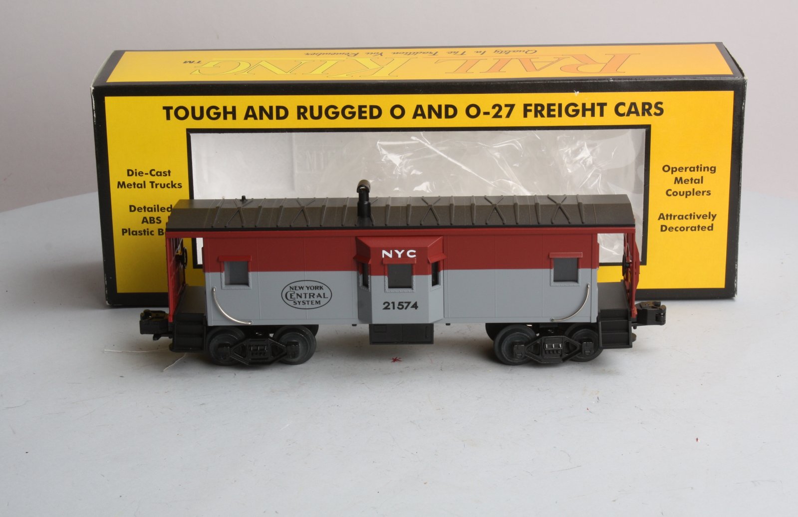 MTH 30-7712 O Gauge New York Central Pacemaker Bay Window Caboose #21574 LN/Box