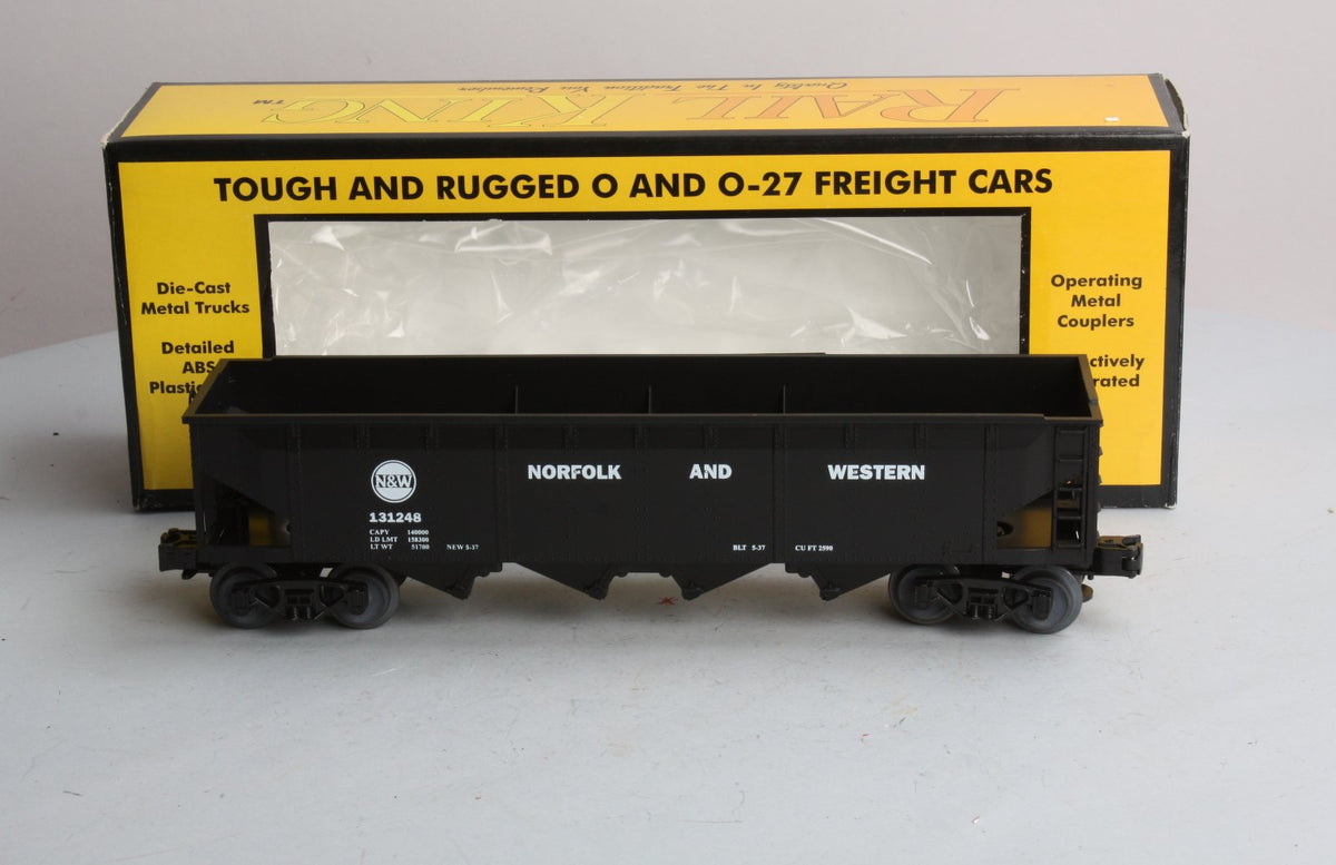 MTH 30-7506 O Gauge Norfolk & Western Semi-Scale Hopper Car #131248 LN/Box