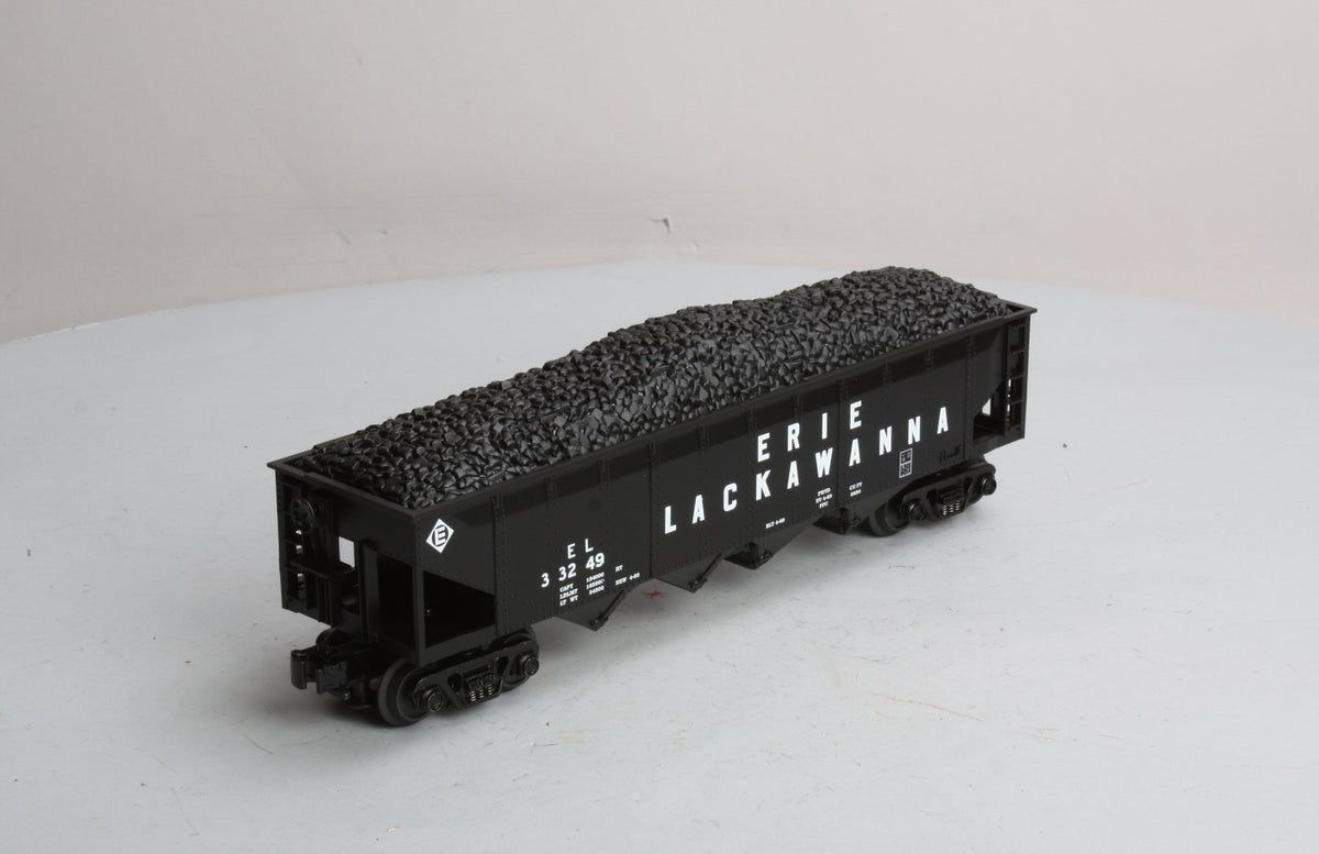 MTH 30-7523 Erie Lackawanna Hopper #33249 w/Coal Load EX/Box