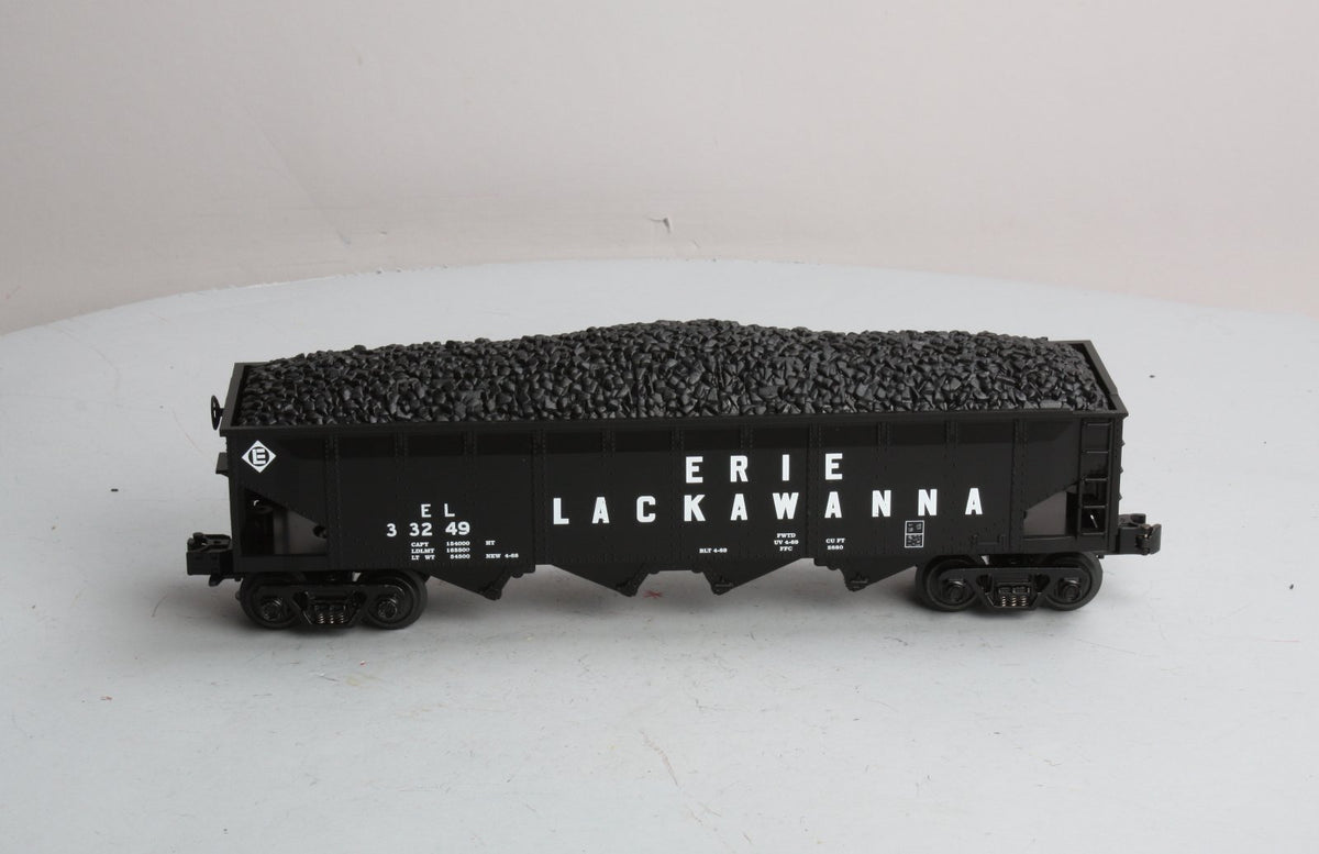 MTH 30-7523 Erie Lackawanna Hopper #33249 w/Coal Load EX/Box