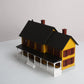 MTH 30-9015 O Assembled Country House Yellow W/Red Shutters LN/Box