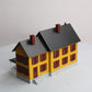 MTH 30-9015 O Assembled Country House Yellow W/Red Shutters LN/Box