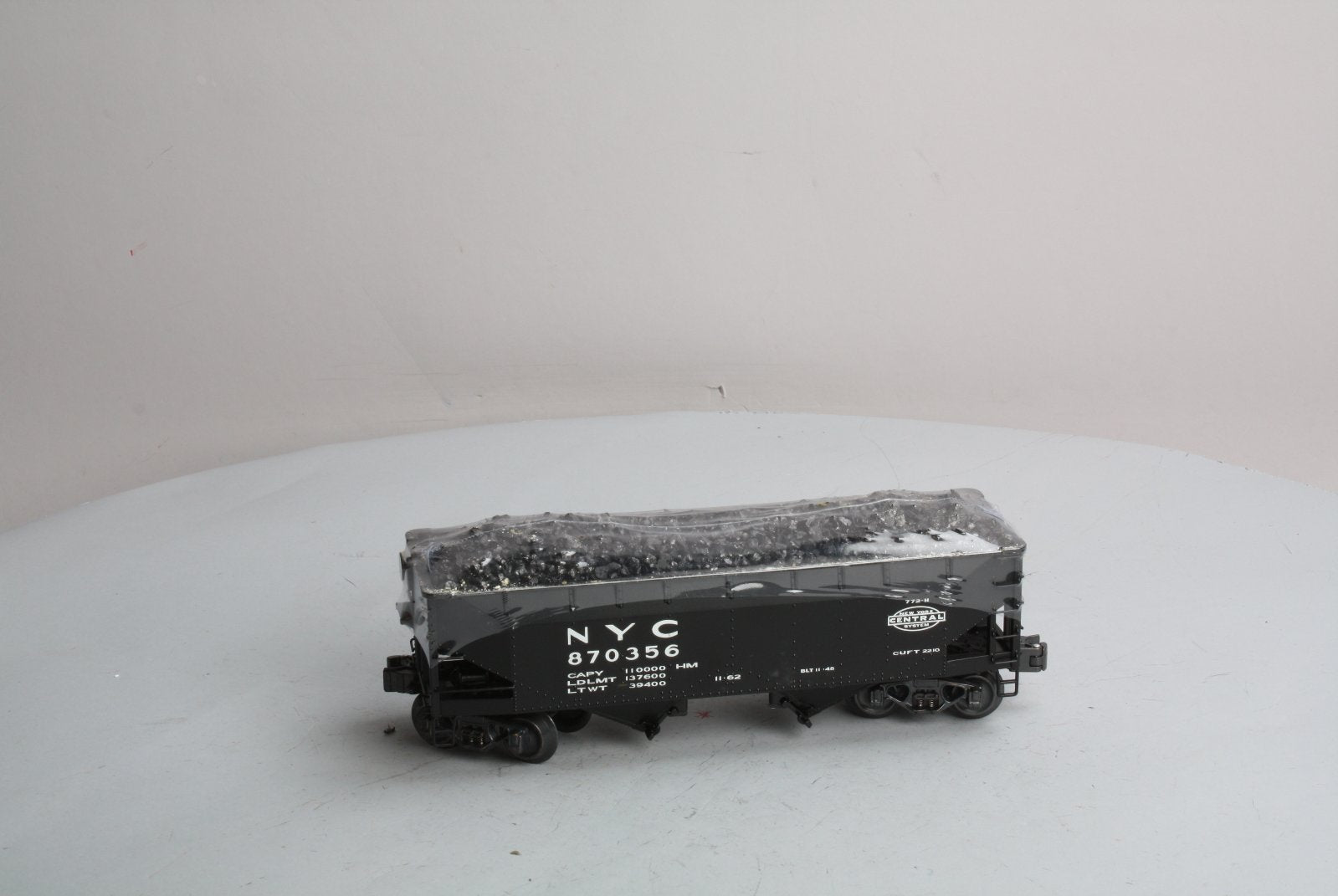 K-Line K6251-1753 O Gauge New York Central 2-Bay DC Hopper #870356 LN/Box
