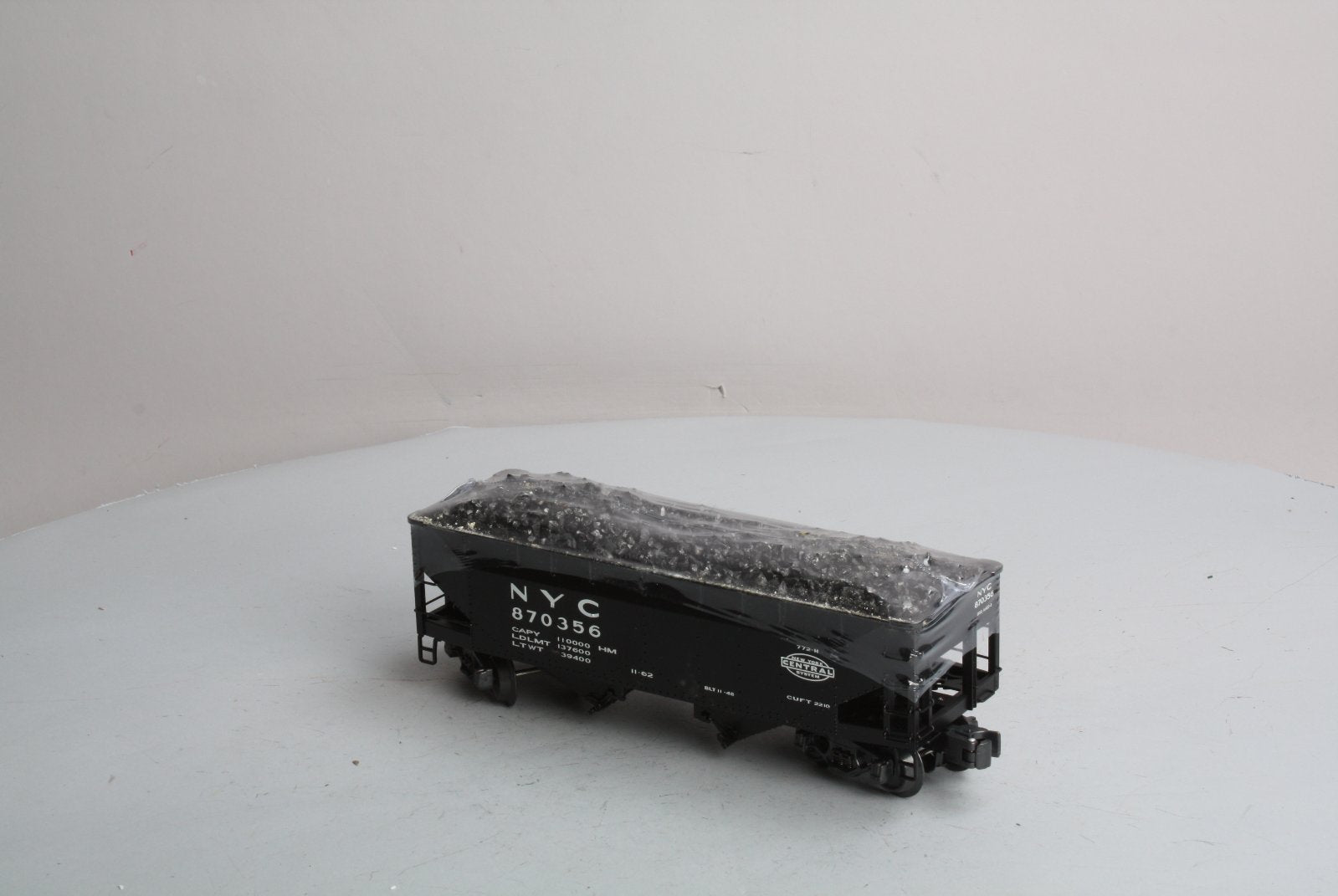 K-Line K6251-1753 O Gauge New York Central 2-Bay DC Hopper #870356 LN/Box