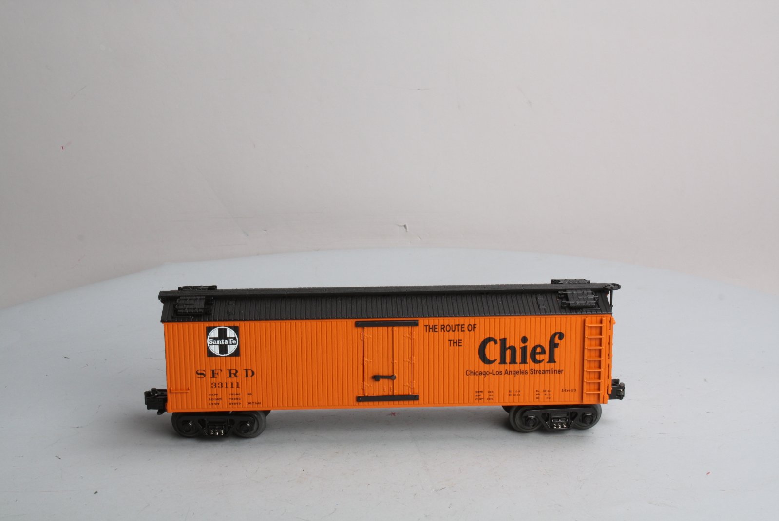 MTH 30-8602 O Gauge Santa Fe Die-Cast Reefer Car #33111 NIB