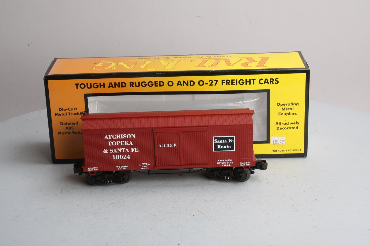 MTH 30-7495 Santa Fe 19th Century Boxcar LN/Box