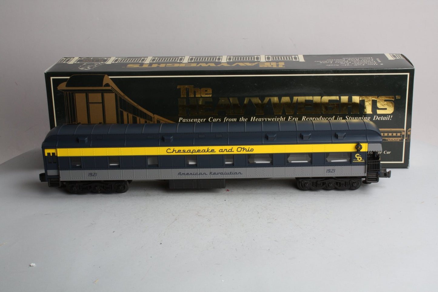 K-Line K4415-1921 O Gauge C&O "American Revolution" 18" Observation Car #1921 VG/Box