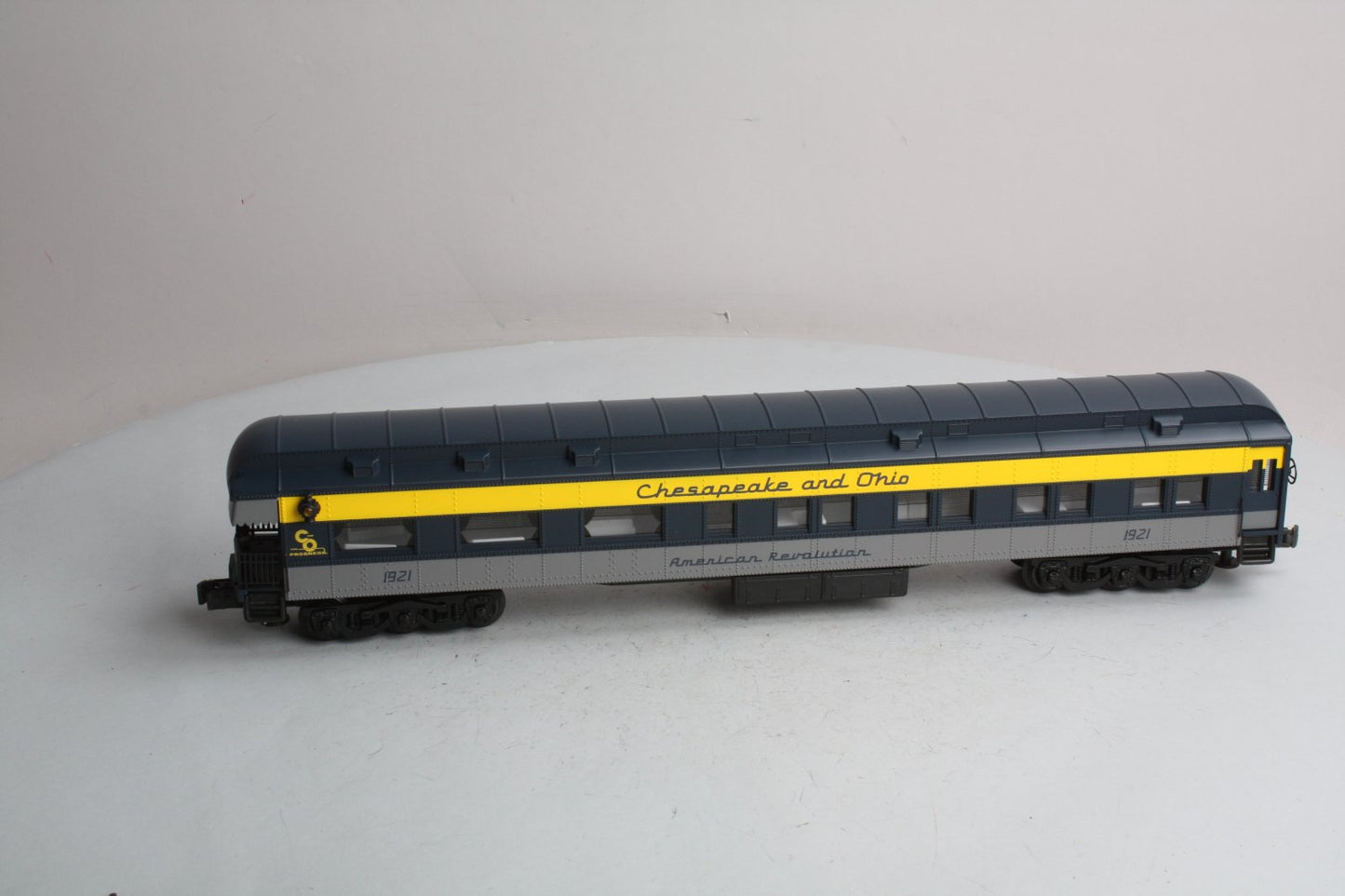 K-Line K4415-1921 O Gauge C&O "American Revolution" 18" Observation Car #1921 VG/Box