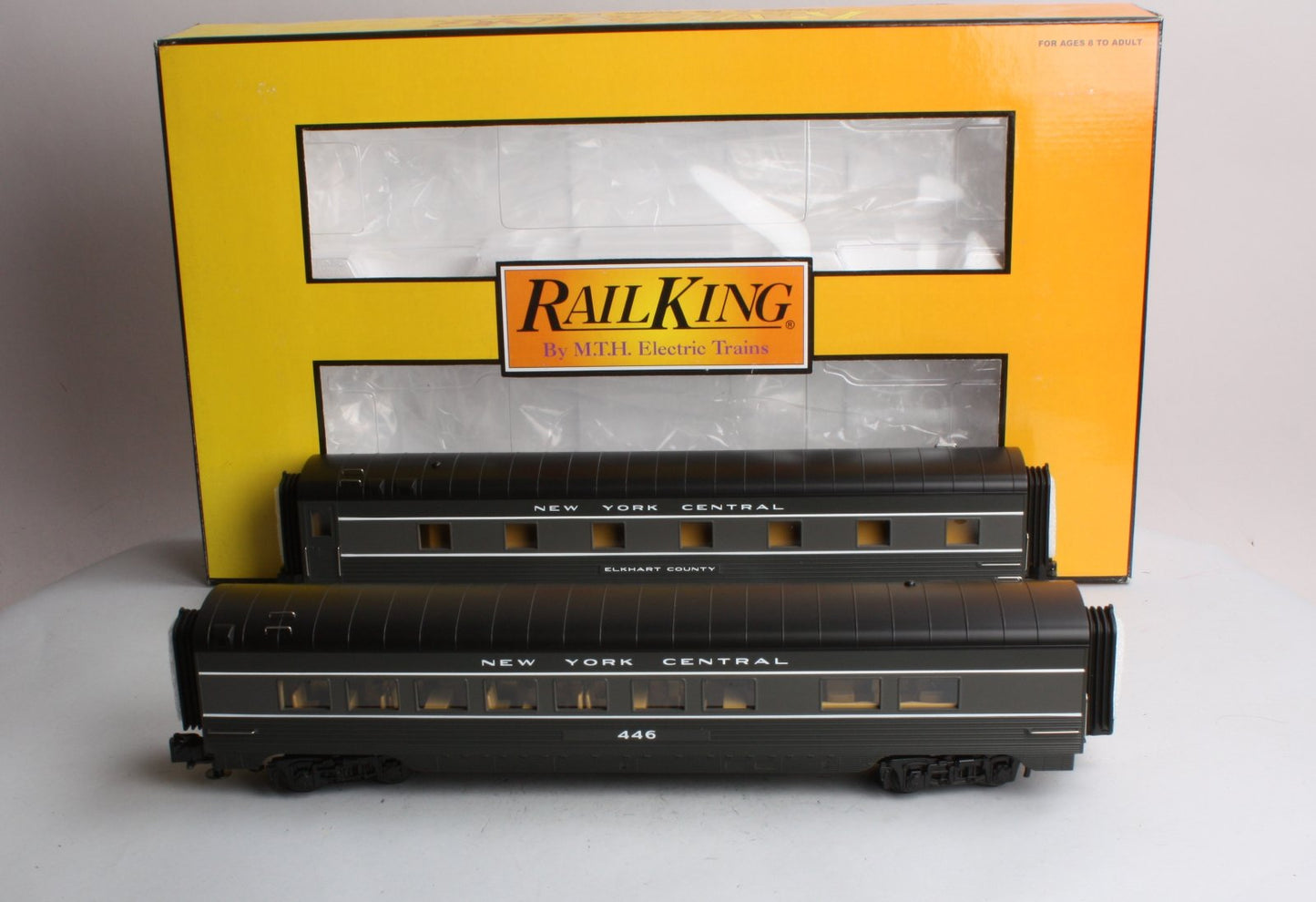 MTH 30-6734 NYC 2-Car 60' Streamlined Sleeper/Diner Elkhart County/#446 LN/Box